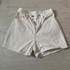 WEGO ホワイトデニムショートパンツ