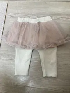 petit main. チュールスカート付きパンツ