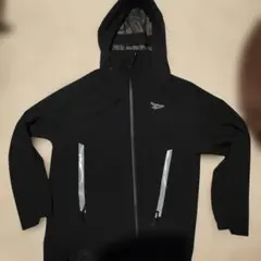 Reebok フード付きブラックジャケット XO