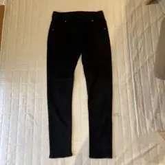ブラック ストレッチ スキニーパンツ