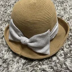 ローズ  ベージュ 麦わら帽子ホワイトリボン　＆CHANELバック ローズ様 専用 H&M ベージュ 麦わら帽子ホワイトリボン ＆CHANELバック