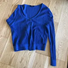 UNIQLO ブルー 長袖カーディガン Mサイズ