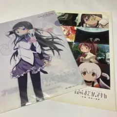 【未開封】魔法少女まどかマギカ　クリアファイル　魔法少女大集合ステッカー
