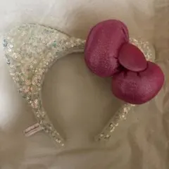 ハローキティ　カチューシャ　スパンコール　サンリオピューロランド