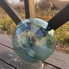 ガラス浮き玉　漁具　直径約30cm