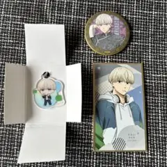 WINDBREAKER 梶蓮　缶バッジ　色紙コレクション　アクリルキーチェーン