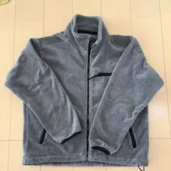 グレー フリースジャケット フルジップ