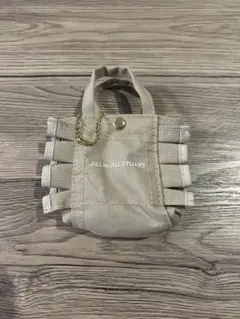 JILL by JILLSTUARTミニフリルトートバッグキーホルダー ベージュ