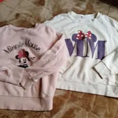 ユニクロ　ミニーマウス トレーナー 2点セット