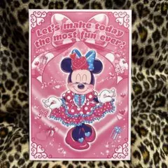 クリスタルパレス　ミニー　グリーティングカード　ポストカード　パルパル