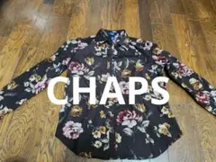美品　CHAPS 花柄 長袖シャツ ダークブラウン PMのサムネイル
