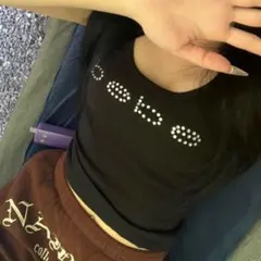 Y2K bebe タンクトップ ブラック