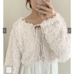 【GRL】フェザーダブルリボンカーディガン［gn312］