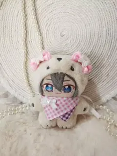 ❤︎ いつぬい用ヘッドリボン＆スタイ グレー ぬい服❤︎ - メルカリ