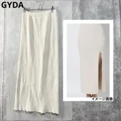 GYDA ジェイダ　ディープスリット　ニット　タイトロングスカート　ベージュのサムネイル