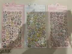 【ぽっこりシール】3Dレリーフクリスタルシール【3枚セット】