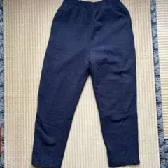 サマンサモスモス　Samansa Mos2 ウール混　テーパードパンツ　ネイビー