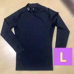 【美品】アンダーアーマー コンプレッション モックネック 長袖 L 黒　メンズ