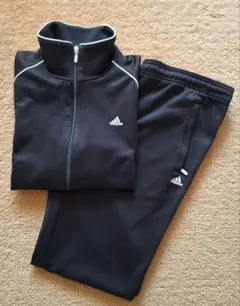 【adidas アディダス】CLIMA365 レディースジャージセット 黒 L