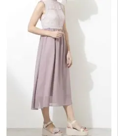 新品 JILL by JILL STUART ラインレースドレス M