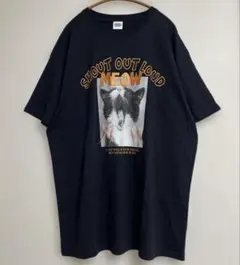 ロデオクラウンズ ワイドボウル SHOUT MEOW PHOTO Tシャツ ネコ