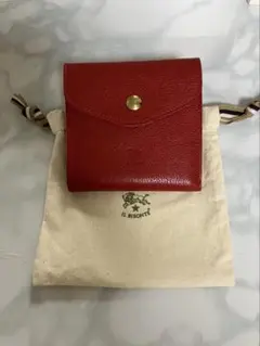IL BISONTE 二つ折り財布 レッド☆新品未使用美品のサムネイル