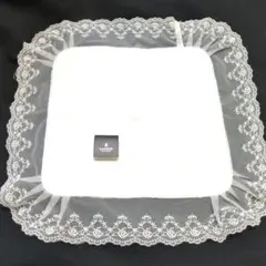 タイムセール★LANVIN レース付きタオルハンカチ