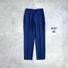 XS｜PLST スティックパンツ リネンブレンド コットン 夏 綿 麻