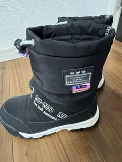 moonstar Ni-mo 20.0cm ブラックブーツ ムーンスター ニーモ