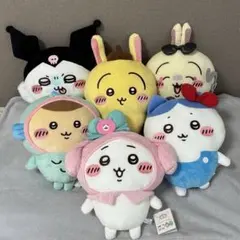 【6体セット】ちいかわ サンリオ BIGぬいぐるみ 5種＋悪いバージョン うさぎ