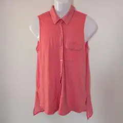 FOREVER 21 ピンク ノースリーブシャツ L