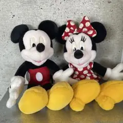ミッキー&ミニー　ぬいぐるみセット レトロ