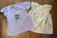 女の子　トップス　2着セット　120