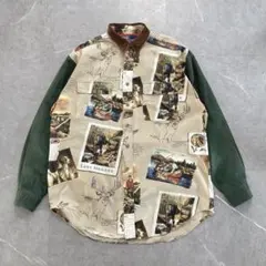 80〜90's POLO by Ralph Lauren アウトドア柄 シャツ