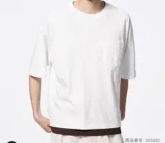 GU ボクシーT(5分袖)(オーバーサイズ)