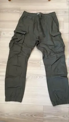H&M カーゴパンツ L オリーブグリーン