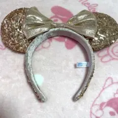 ディズニー ミニー カチューシャ ピンクゴールド