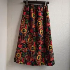 昭和レトロ カラフル ロングスカート