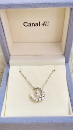 canal4°Cシルバー三日月ネックレス