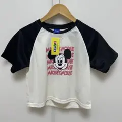 Disney ミッキーマウス Tシャツ 0-6ヶ月 ホワイト/ブラック