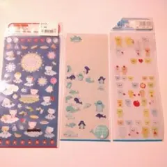 2*ん様 カラークリアシール ラメシール 平成女児 当時物