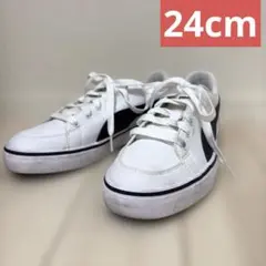 PUMA SOFT FOAM スニーカー ホワイト/ネイビー 24cm