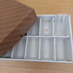 昭和レトロ　HOYAクリスタル　ドット模様 ガラスコップ 10個セット