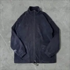 Barbour バブアー 刺繍ロゴ フルジップフリースジャケット ネイビー 紺