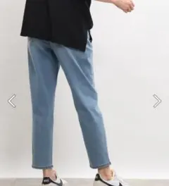 接触冷感/洗濯機可/S　裏ひんやりデニムスキニー