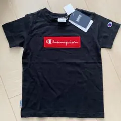 Champion 黒 Tシャツ 赤ロゴ　BREEZE
