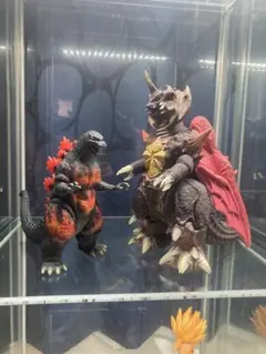 バーニングゴジラ、デストロイア完全体ソフビフィギュアセット