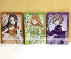 学園アイドルマスター　学マス　アニメイト購入特典　イラストカード　3種