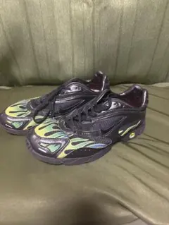 Supreme × Nike フレイム スニーカー ブラック ネオン 希少 28 - メルカリ