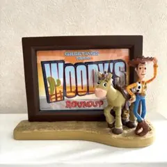 トイストーリー ウッディ ブルズアイ フォトフレーム フィギュア 写真立て